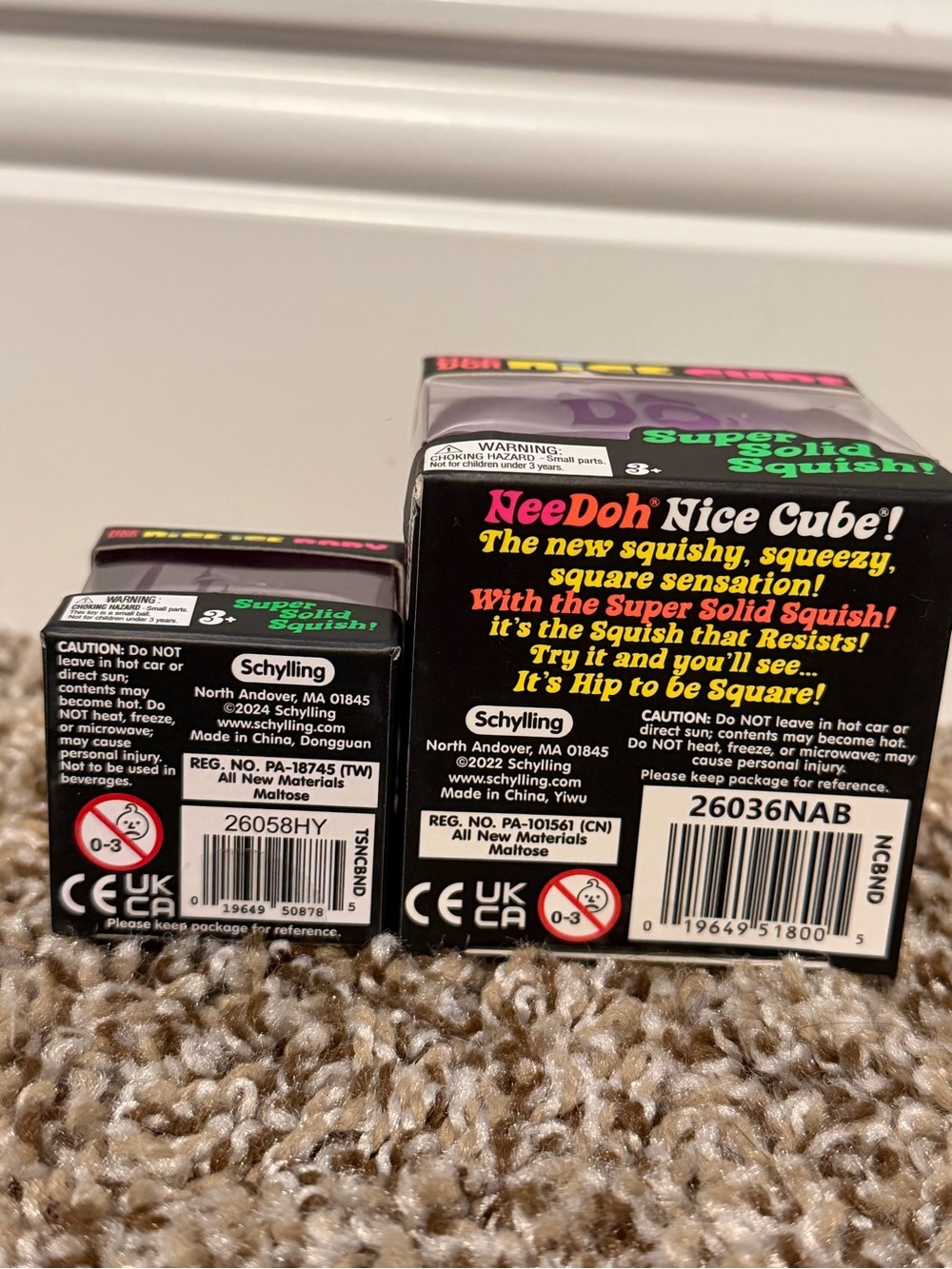 NeeDoh Nice Cube + needoh nice ice baby - purple Super Solid Squish - Picture 4 of 4
